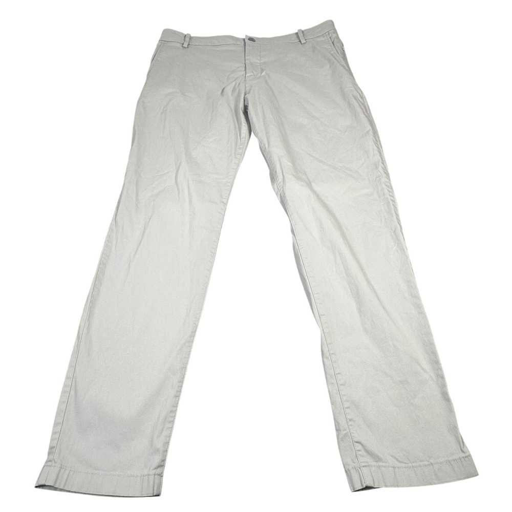 Birddogs Mens Khaki Pants Stone Gray Stretch Cotton Blend 34x30